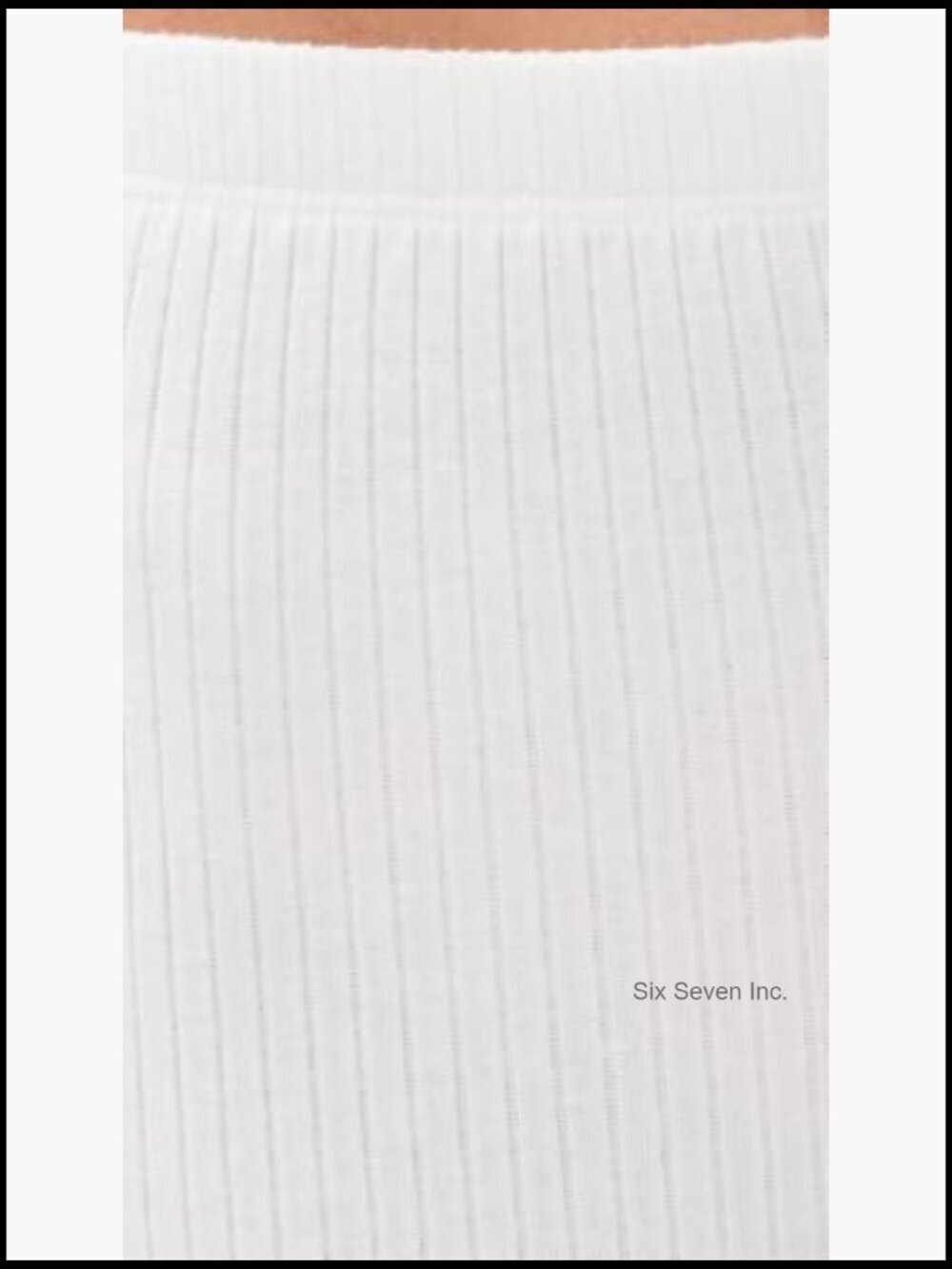 High Rise Ribbed Pants with Super-Stretch Fabric - Picture 6 of 6